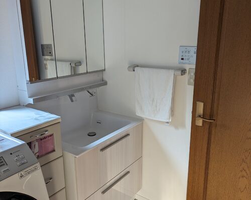 青木邸　施工後　洗面水栓